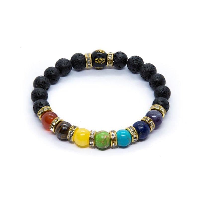 Chakra steinarmbånd